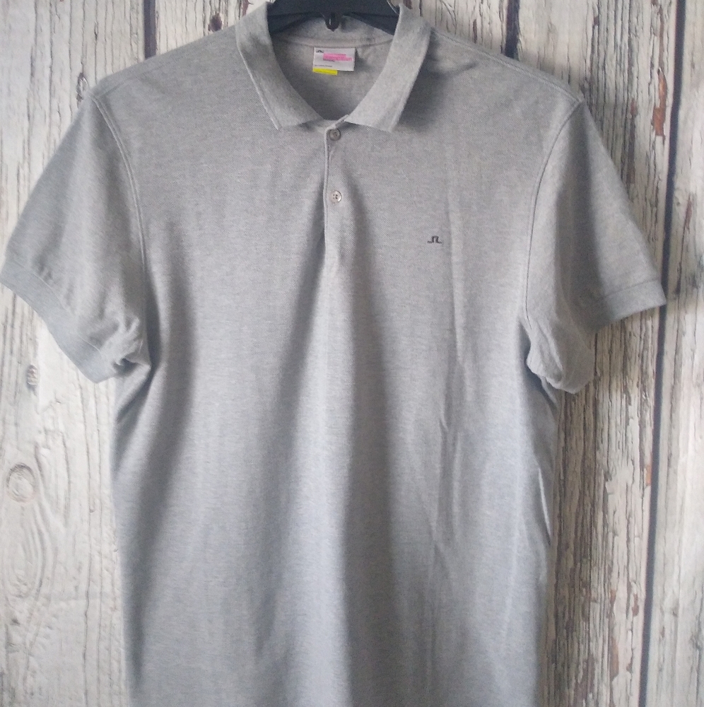 J.Lindeberg Future Sports 21st Century Gray S/S Golf Polo XXL